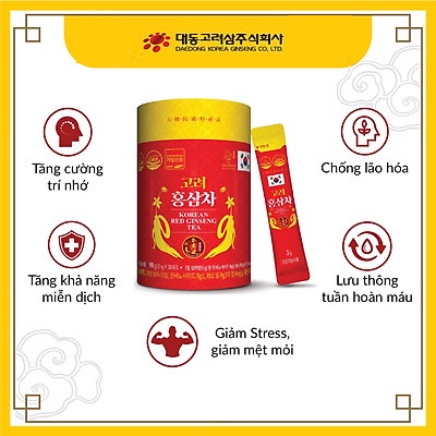 korean red ginseng tea - thức uống giải khát tốt cho sức khỏe người dùng