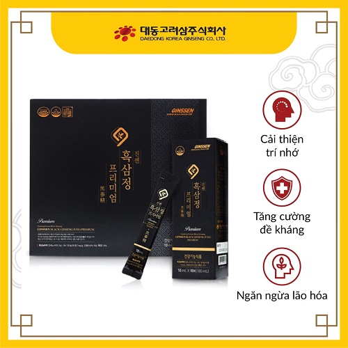 ginssen black ginseng jung premium - bí quyết cho cơ thể khỏe mạnh dài lâu