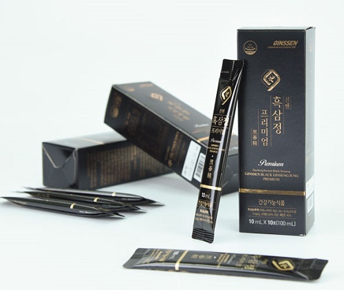 ginssen black ginseng jung premium đóng gói nhỏ tiện lợi khi sử dụng
