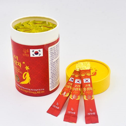 trà sâm korean red ginseng tea đóng gói nhỏ tiện lợi khi sử dụng
