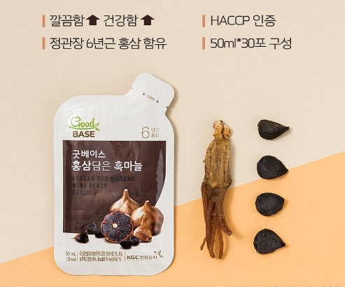 korean red ginseng with black barlic đóng gói 50ml tiện lợi khi sử dụng