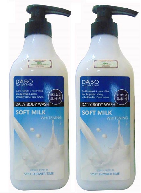 Sữa tắm trắng da Dabo Whitening Soft Milk 750ml Hàn Quốc