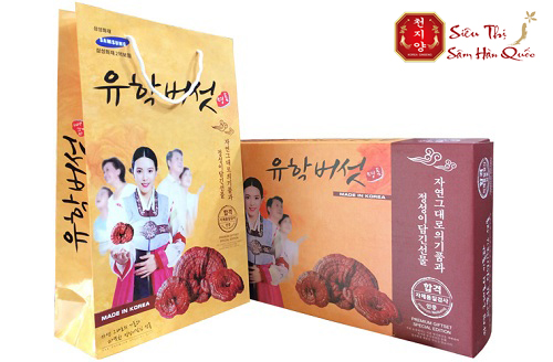 Nấm linh chi đỏ núi đá Hàn Quốc hộp 1 kg 