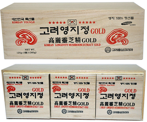 Cao linh chi Gold hộp gỗ Hàn Quốc