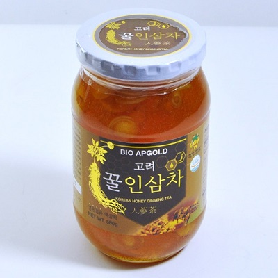 Nhân sâm ngâm mật ong Bio Apgold lọ 580g nổi tiếng Hàn Quốc