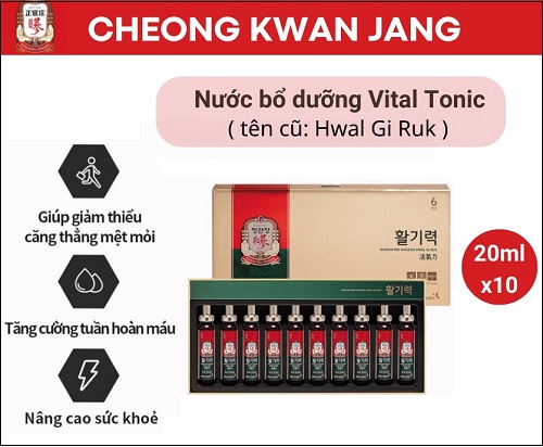 korean red ginseng vital tonic - bí quyết cho cơ thể luôn được khỏe mạnh